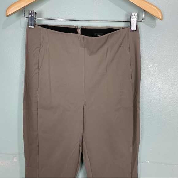 Theory Navalane Neoteric Ponte Pants Ankle Clay Gray Sz 4 - Picture 3 of 5